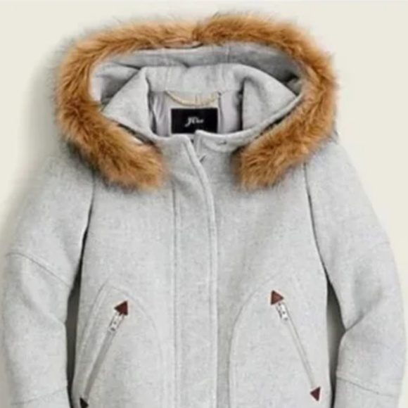 J Crew Chateau Italian Stadium Cloth Parka - Picture 2 of 4